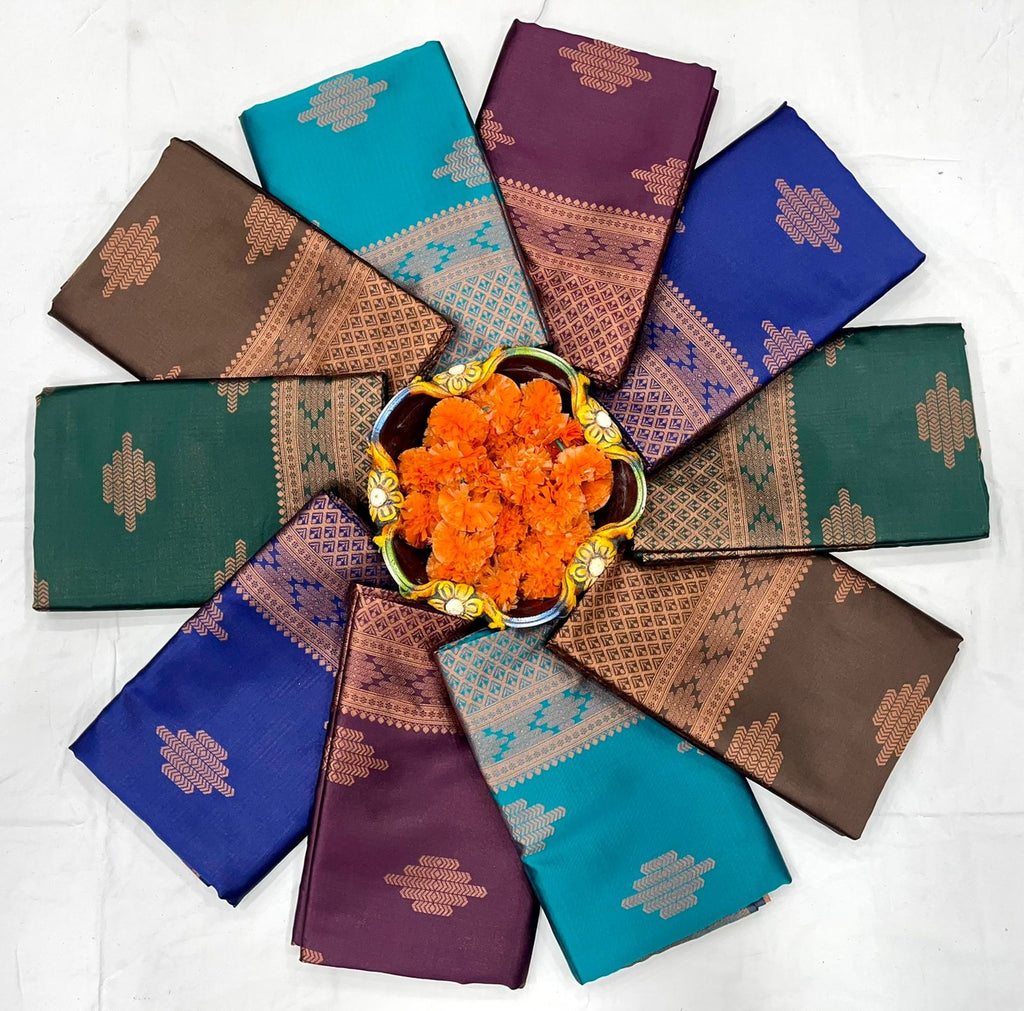 Lichi Silk Grace Soft Lichi Silk Saree with Rich Pallu & All-Over Jacquard Work