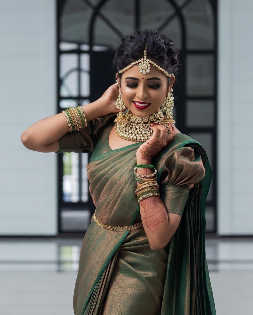 chi Silk Regal Grace  Soft Lichi Silk Saree with Rich Pallu & All-Over Jacquard Work