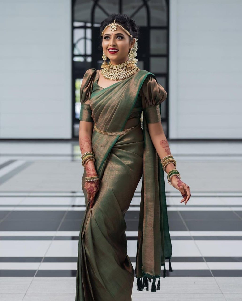 chi Silk Regal Grace  Soft Lichi Silk Saree with Rich Pallu & All-Over Jacquard Work