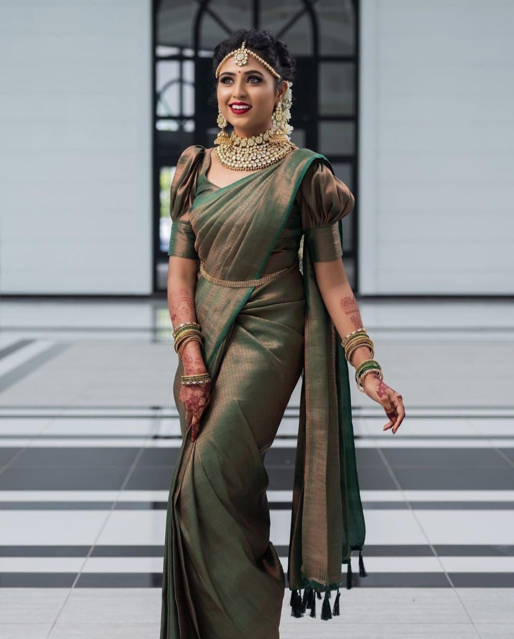 chi Silk Regal Grace  Soft Lichi Silk Saree with Rich Pallu & All-Over Jacquard Work