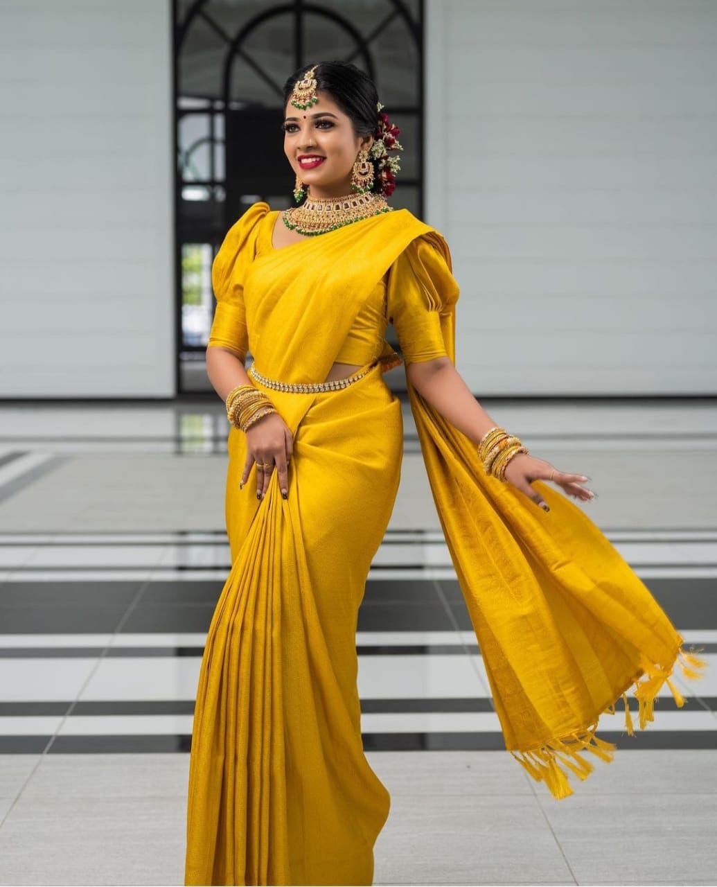 chi Silk Regal Grace  Soft Lichi Silk Saree with Rich Pallu & All-Over Jacquard Work