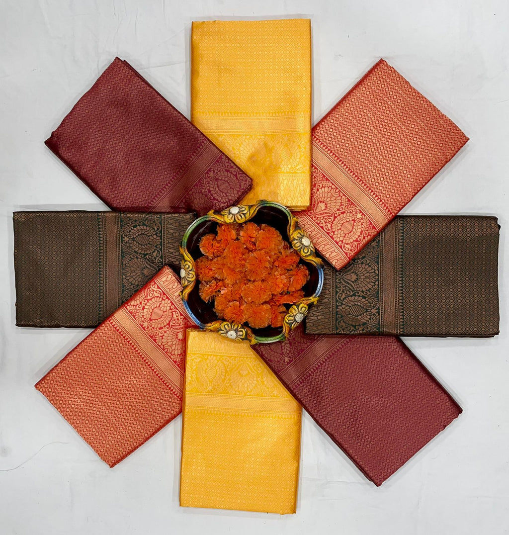 chi Silk Regal Grace  Soft Lichi Silk Saree with Rich Pallu & All-Over Jacquard Work