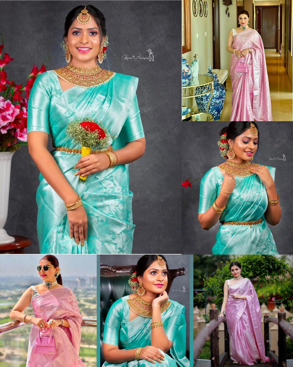 Majestic Lichi Charm Soft Lichi Silk Saree with Rich Pallu & Exclusive All-Over Jacquard Work