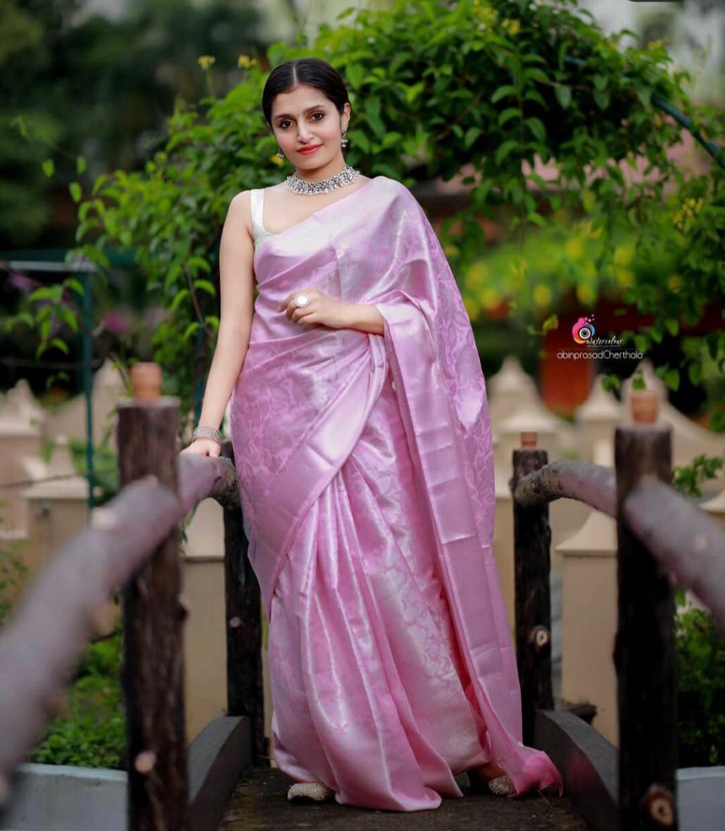 Majestic Lichi Charm Soft Lichi Silk Saree with Rich Pallu & Exclusive All-Over Jacquard Work