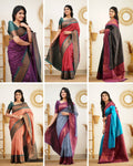 Lichi Silk Regal Elegance Soft Lichi Silk Saree with Rich Pallu & Jacquard Work