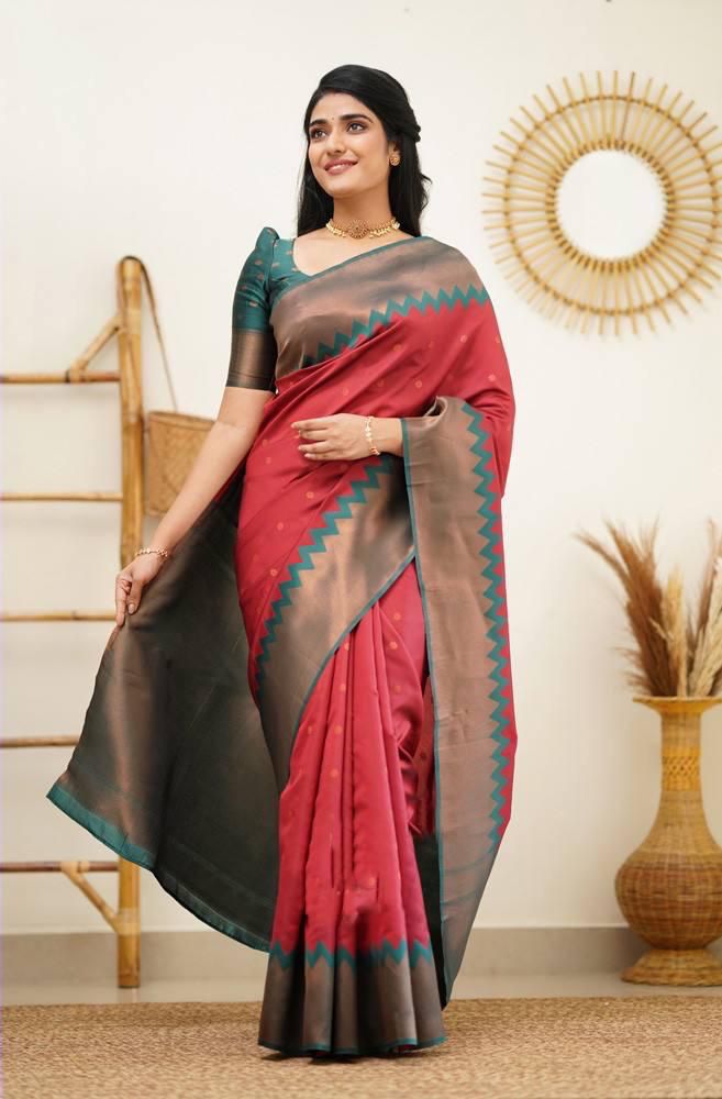 Lichi Silk Regal Elegance Soft Lichi Silk Saree with Rich Pallu & Jacquard Work