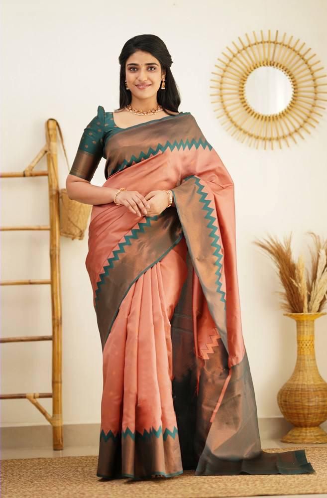 Lichi Silk Regal Elegance Soft Lichi Silk Saree with Rich Pallu & Jacquard Work