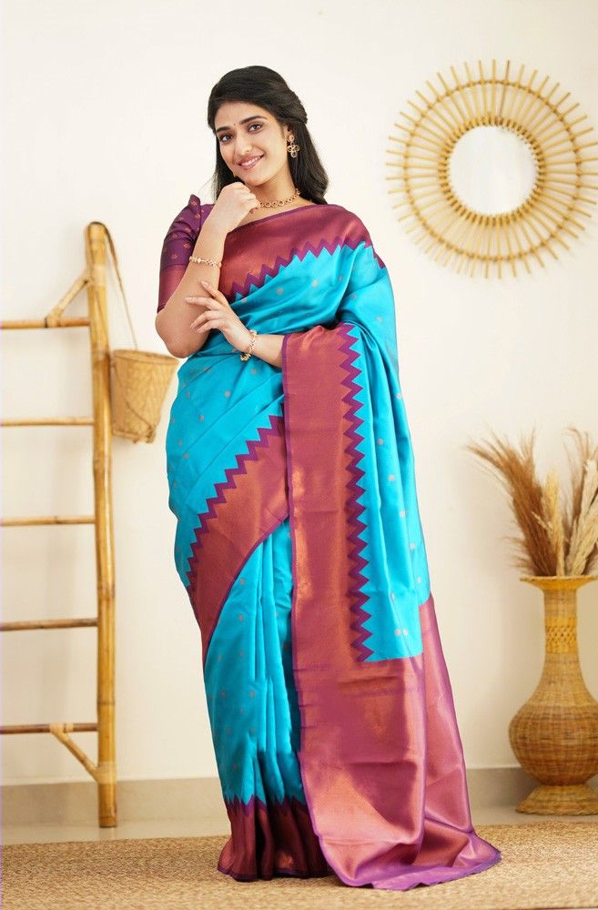 Lichi Silk Regal Elegance Soft Lichi Silk Saree with Rich Pallu & Jacquard Work