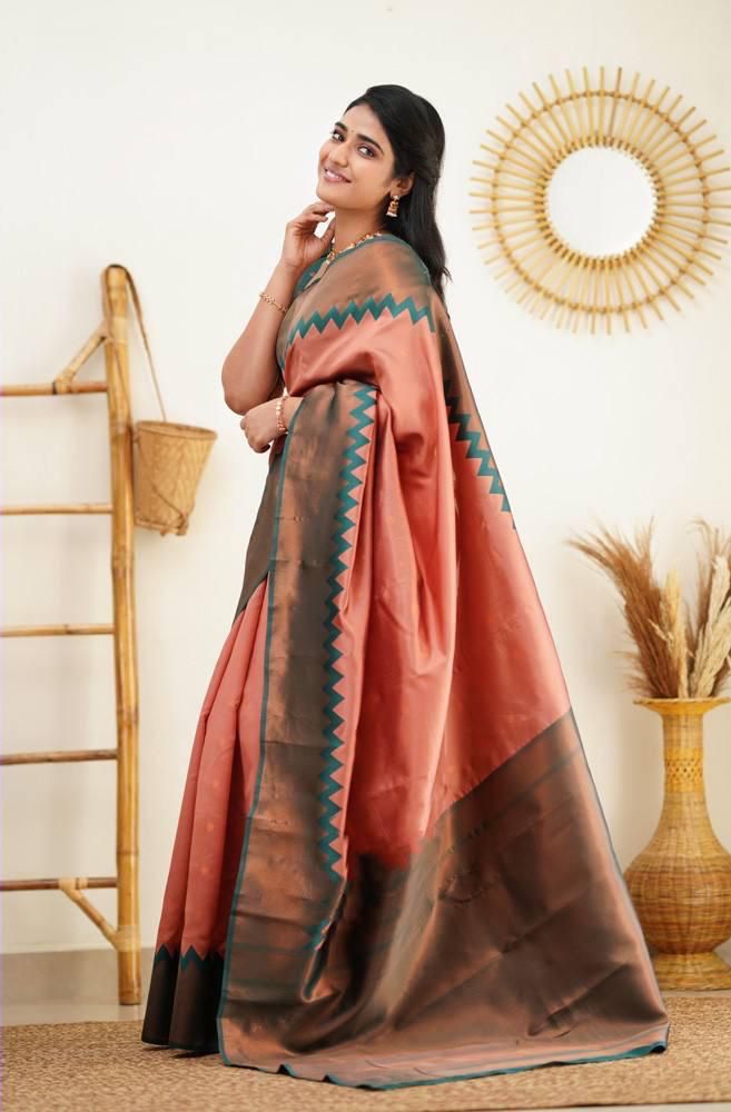 Lichi Silk Regal Elegance Soft Lichi Silk Saree with Rich Pallu & Jacquard Work