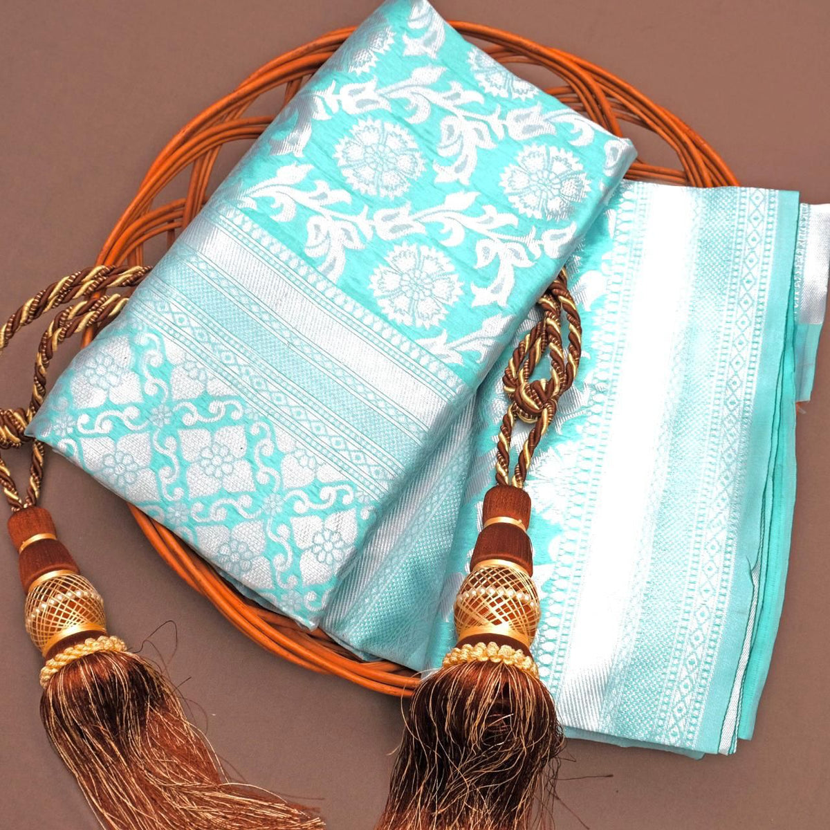 Lichi Silk Royale Soft Lichi Silk Saree with Rich Pallu & Exclusive All-Over Jacquard Work