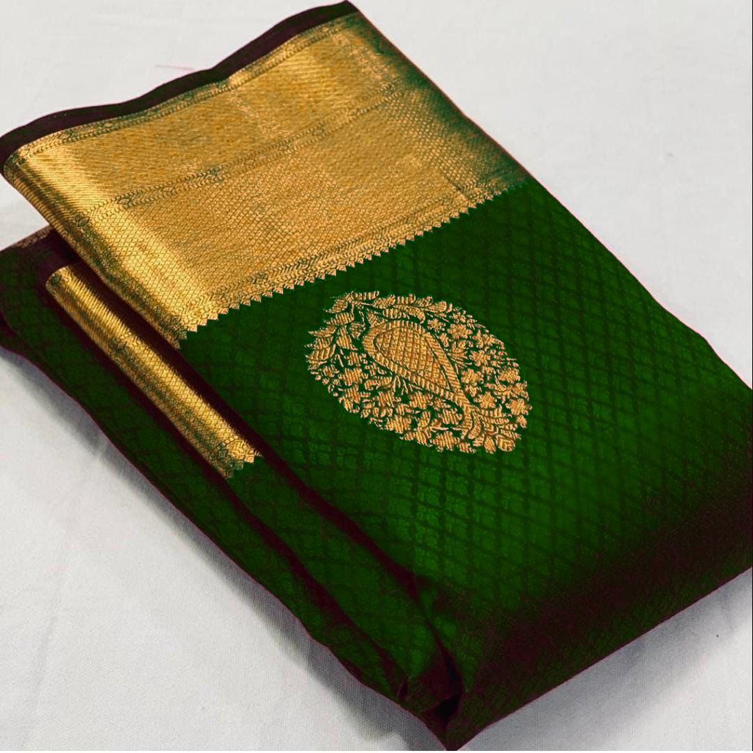 Lichi Silk Classic Grace Soft Lichi Silk Saree with Rich Pallu & All-Over Jacquard Work
