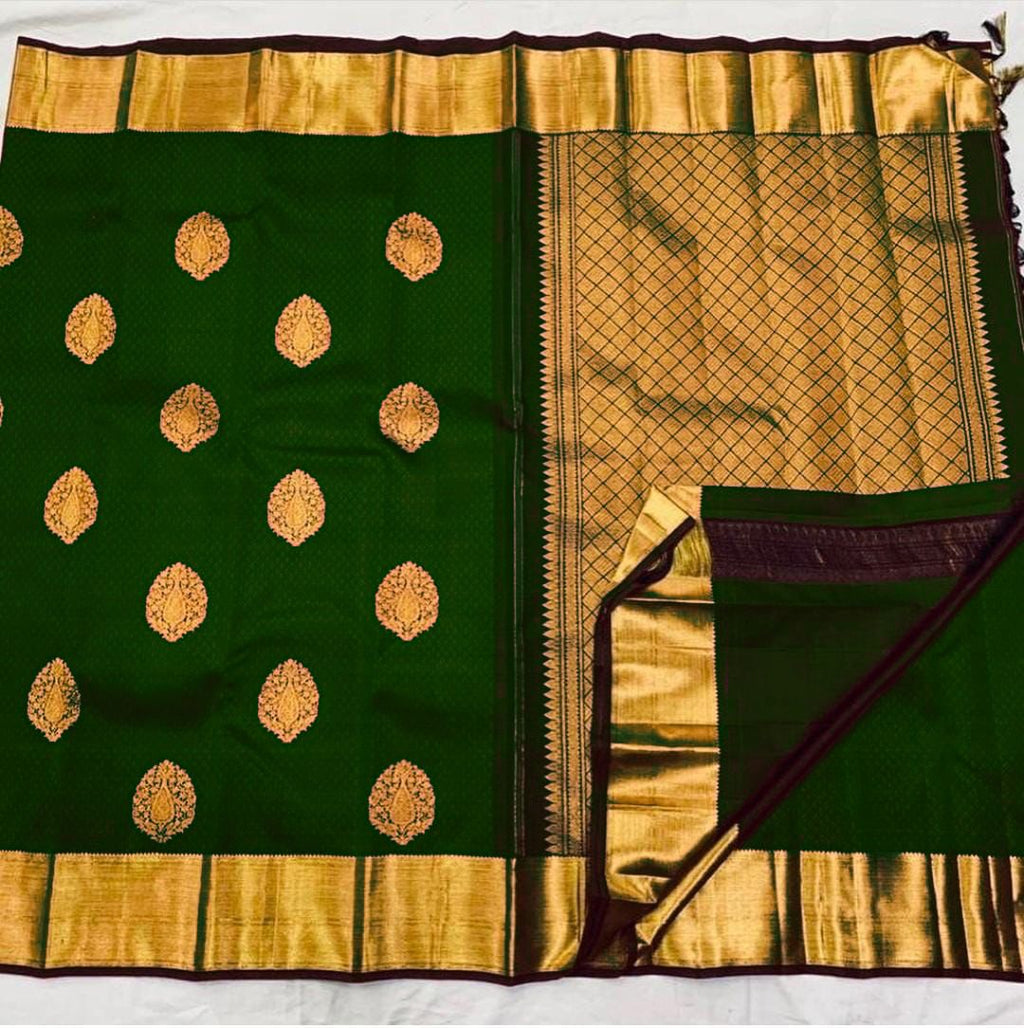 Lichi Silk Classic Grace Soft Lichi Silk Saree with Rich Pallu & All-Over Jacquard Work