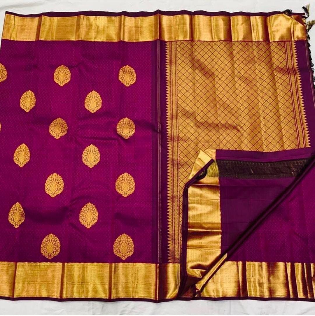 Lichi Silk Classic Grace Soft Lichi Silk Saree with Rich Pallu & All-Over Jacquard Work