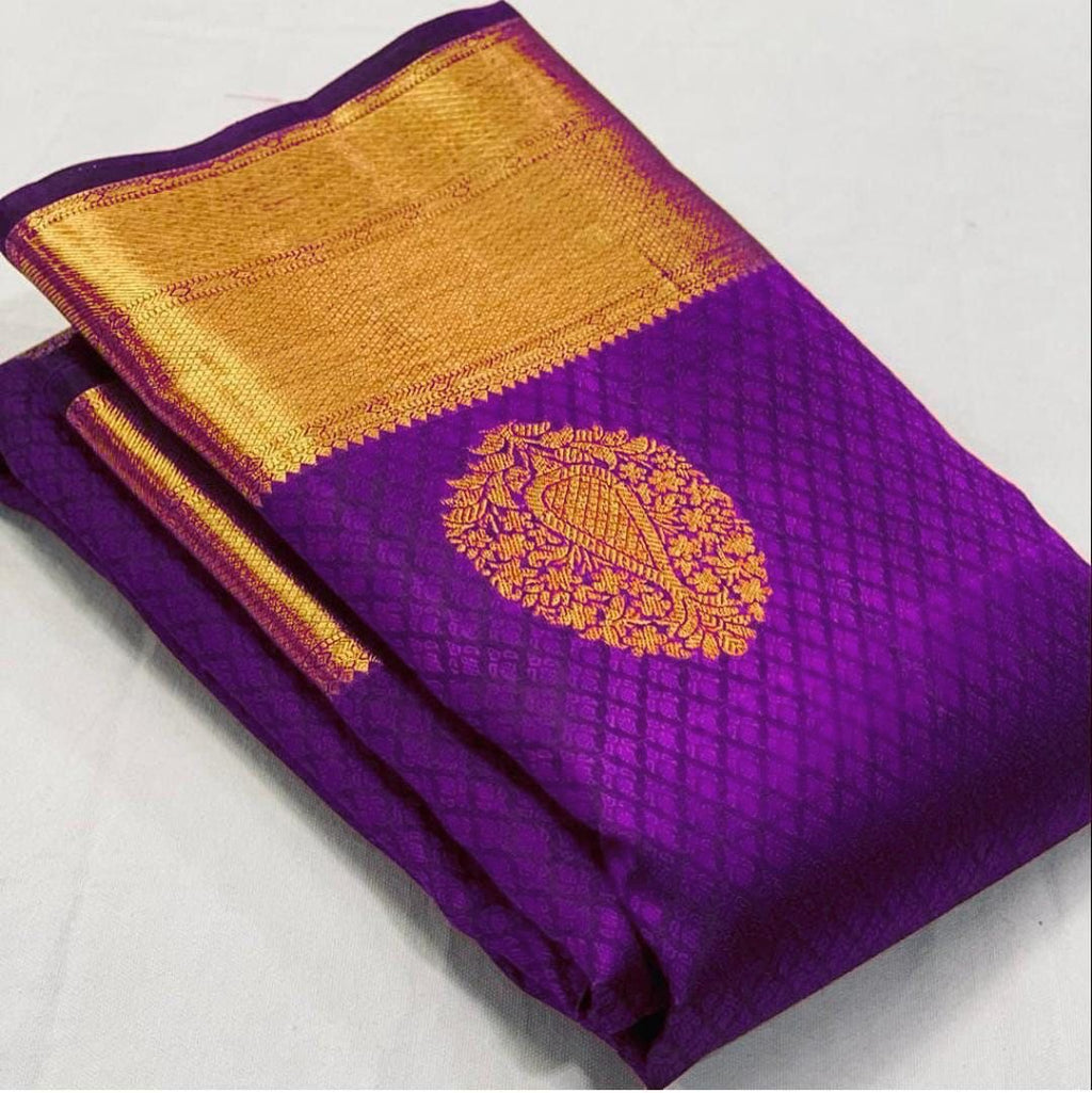 Lichi Silk Classic Grace Soft Lichi Silk Saree with Rich Pallu & All-Over Jacquard Work