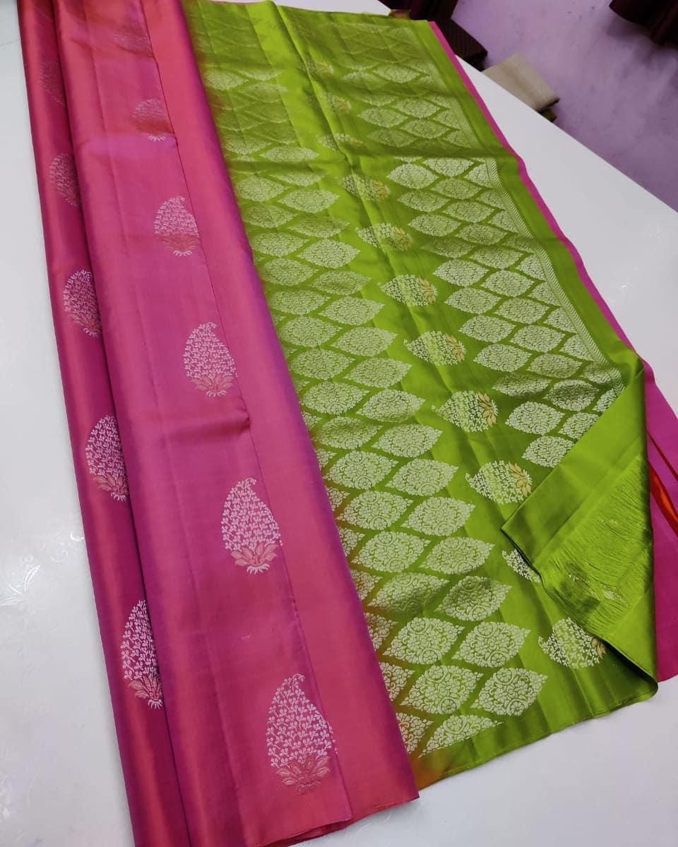 Elegant Lichi Royale  Soft Lichi Silk Saree with Rich Pallu & All-Over Jacquard Work