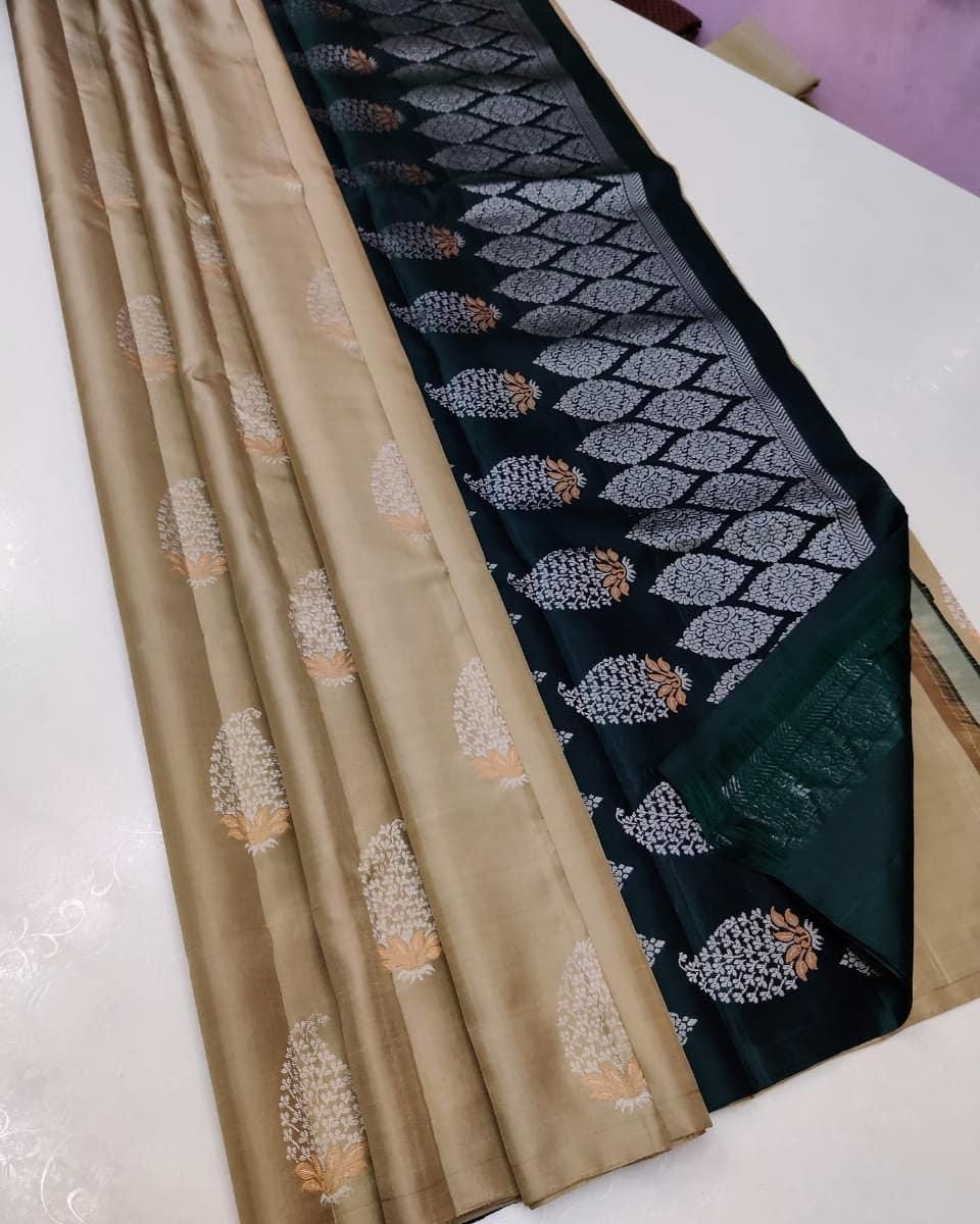 Elegant Lichi Royale  Soft Lichi Silk Saree with Rich Pallu & All-Over Jacquard Work