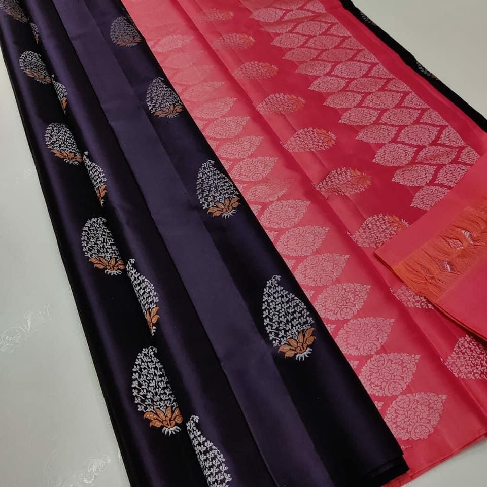 Elegant Lichi Royale  Soft Lichi Silk Saree with Rich Pallu & All-Over Jacquard Work