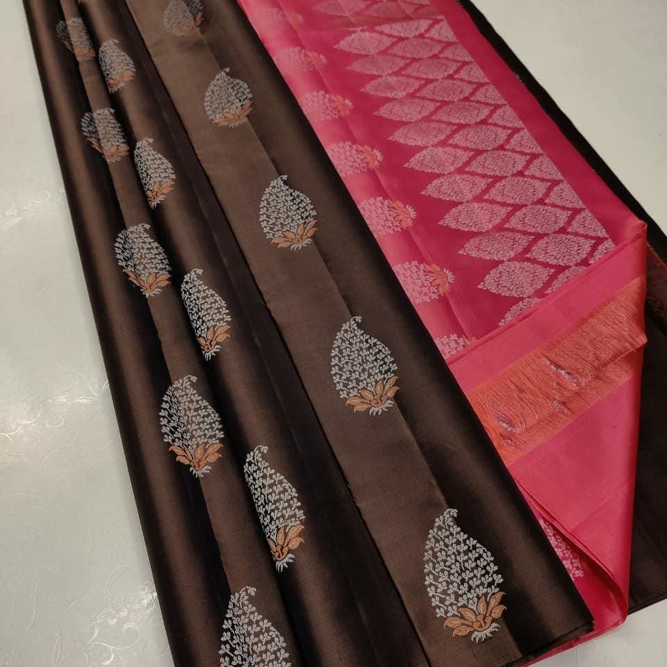 Elegant Lichi Royale  Soft Lichi Silk Saree with Rich Pallu & All-Over Jacquard Work