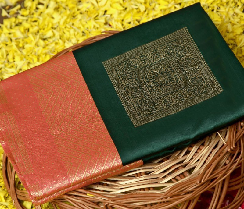 Majestic Lichi Aura  Luxurious Soft Lichi Silk Saree with Rich Pallu & Intricate All-Over Jacquard Work