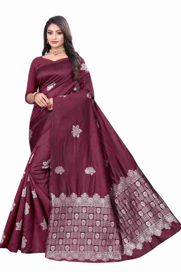 Lichi Silk Heritage Elegant Soft Lichi Silk Saree with Rich Pallu & Exclusive All-Over Jacquard Work