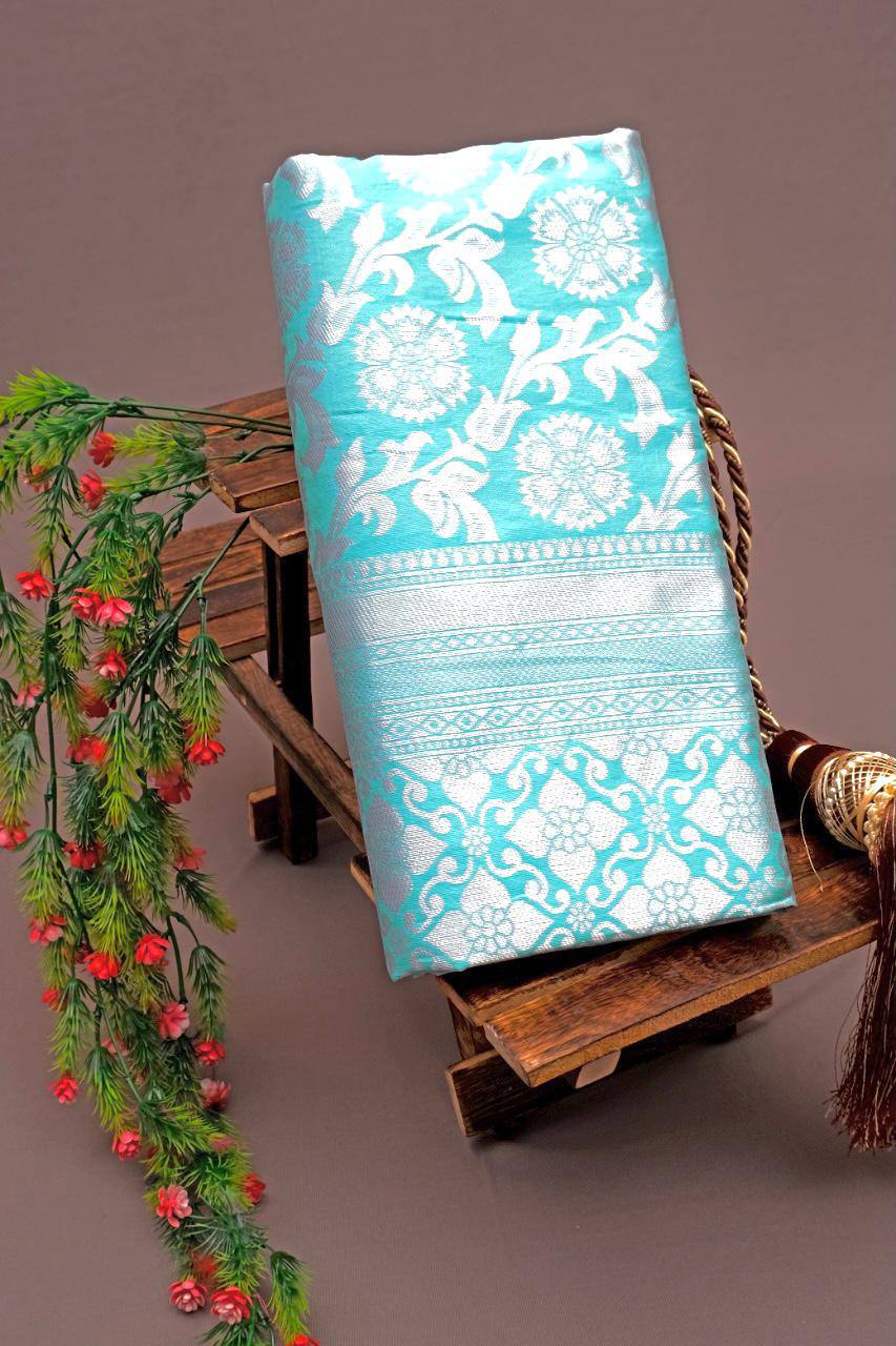 Lichi Silk Royale Soft Lichi Silk Saree with Rich Pallu & Exclusive All-Over Jacquard Work