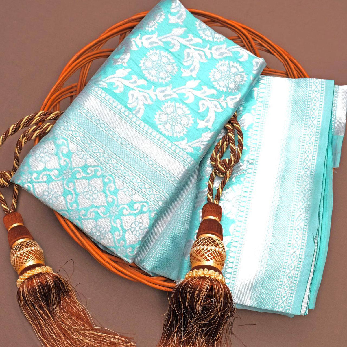 Lichi Silk Royale Soft Lichi Silk Saree with Rich Pallu & Exclusive All-Over Jacquard Work