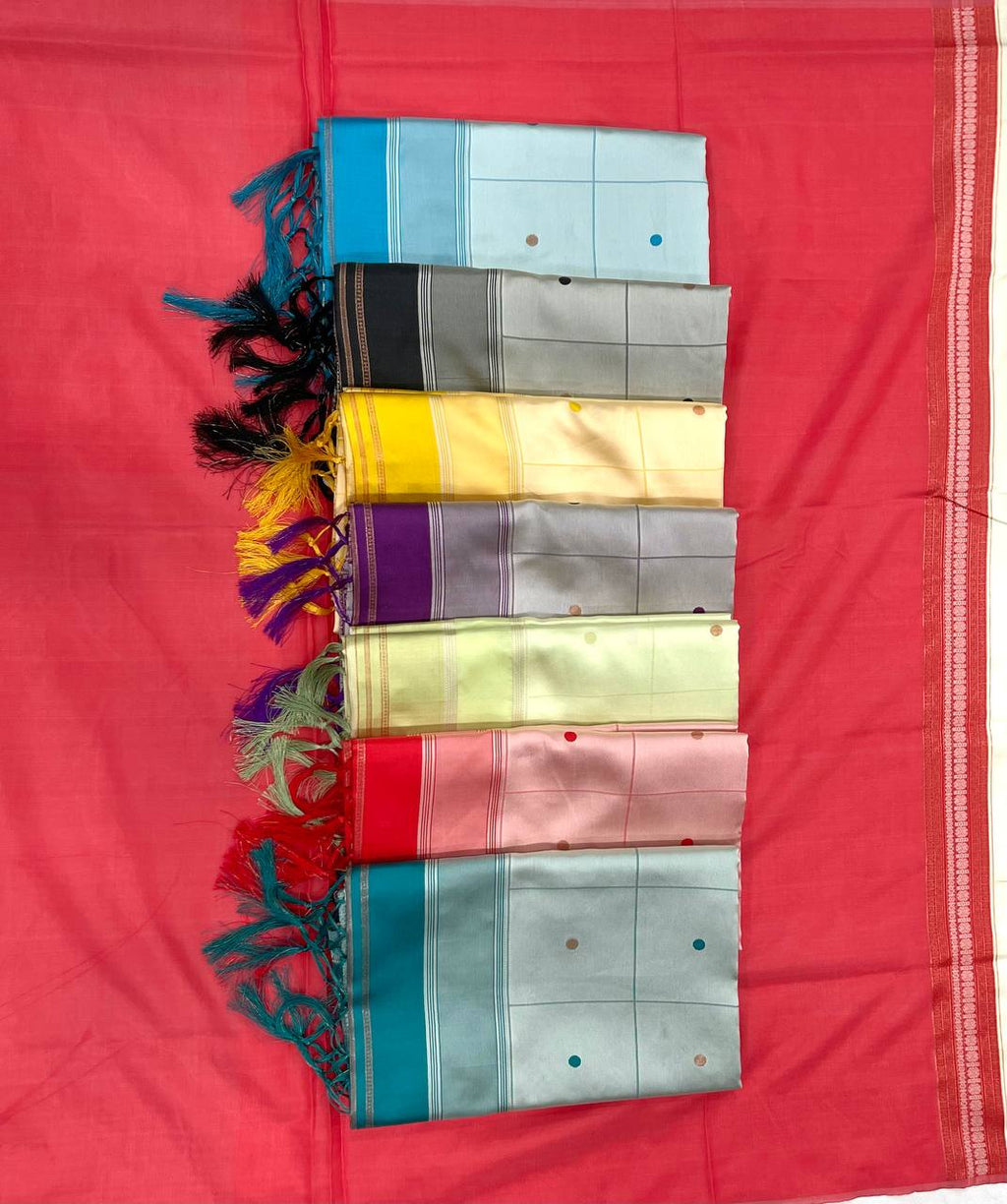 Sophisticated Soft Lichi Silk Saree with Rich Pallu & Jacquard Work