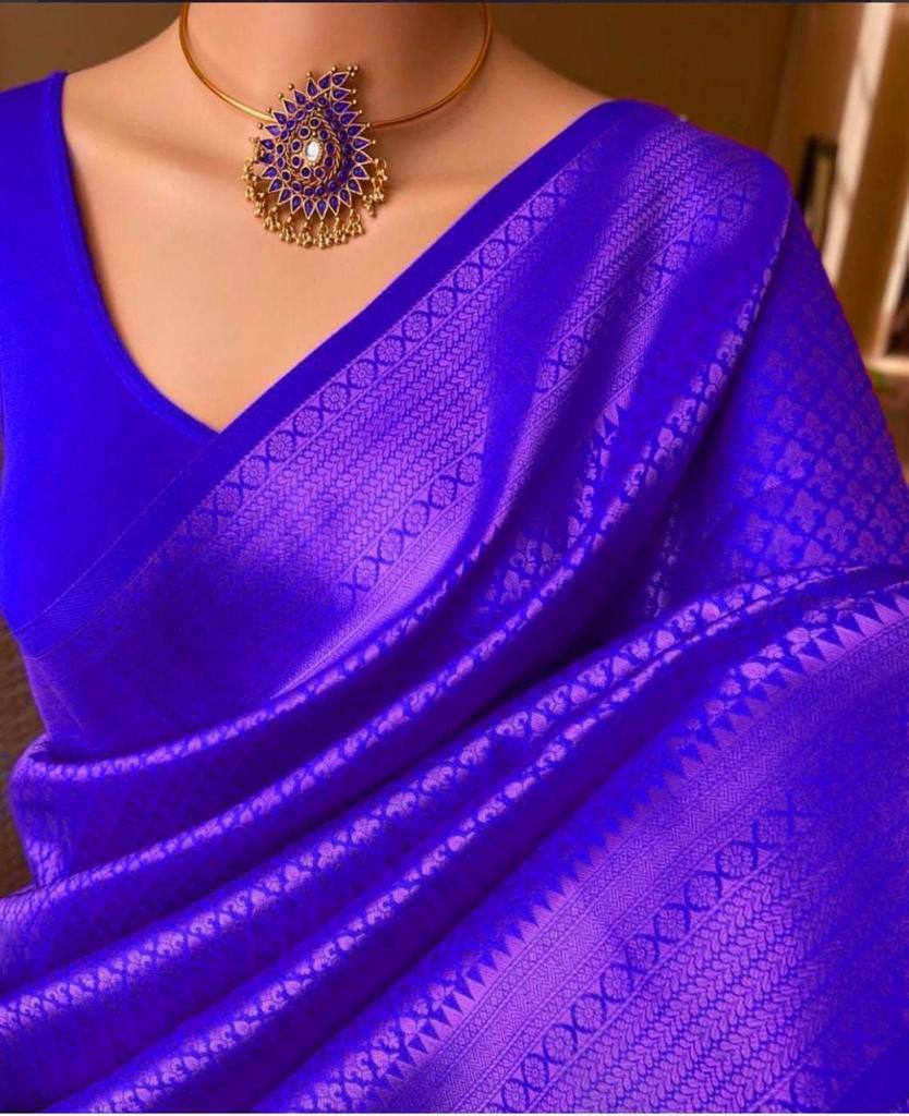 Lichi Silk Classic Charm Soft Lichi Silk Saree with Rich Pallu & Jacquard Work