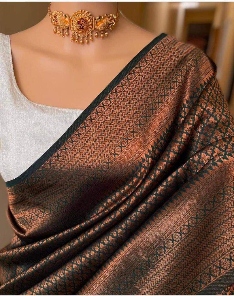 Lichi Silk Classic Charm Soft Lichi Silk Saree with Rich Pallu & Jacquard Work