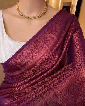 Lichi Silk Classic Charm Soft Lichi Silk Saree with Rich Pallu & Jacquard Work