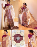 Royal Soft Lichi Silk Saree with Luxurious Jacquard Work & Rich Pallu