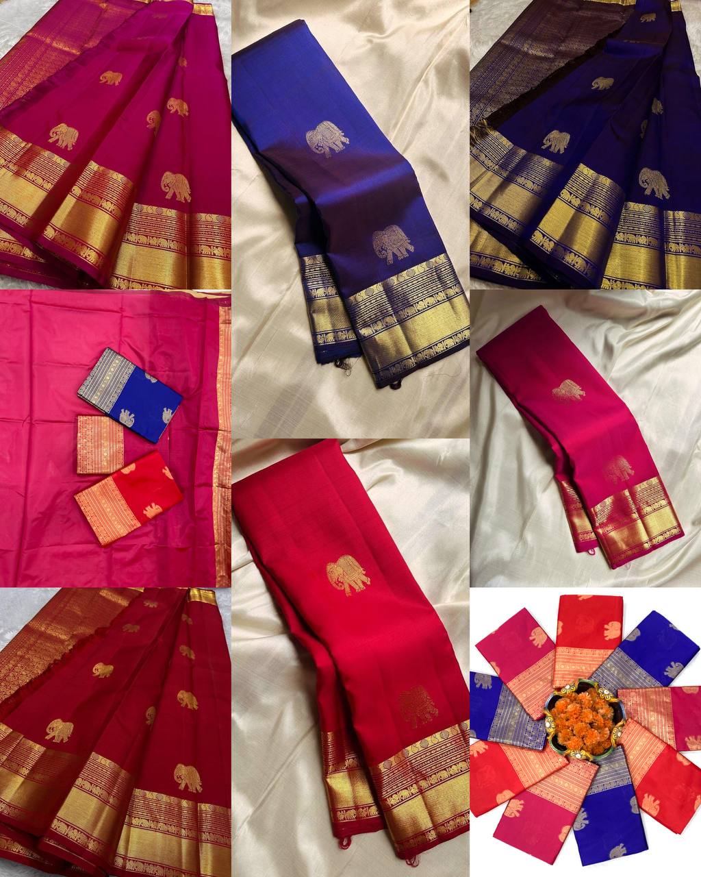 Graceful Soft Lichi Silk Saree with Ornate Jacquard Work & Rich Pallu
