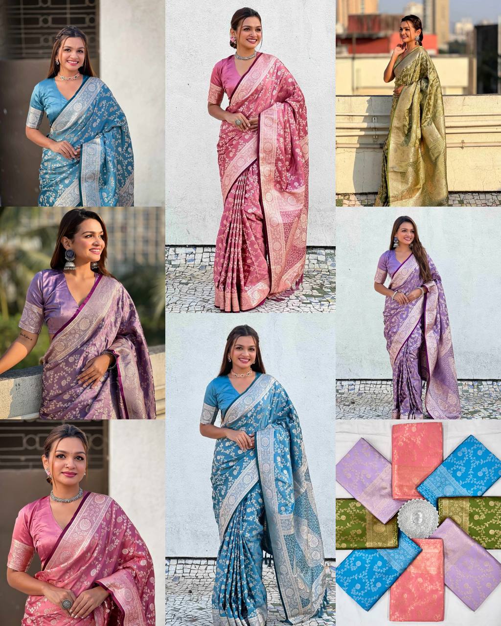 Regal Soft Lichi Silk Saree with Rich Jacquard Weave & Designer Pallu