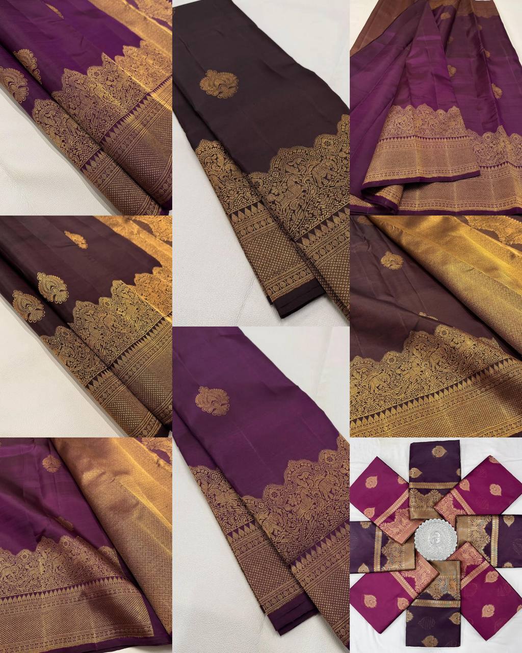 Graceful Lichi Silk Saree with Intricate Jacquard Design & Rich Pallu