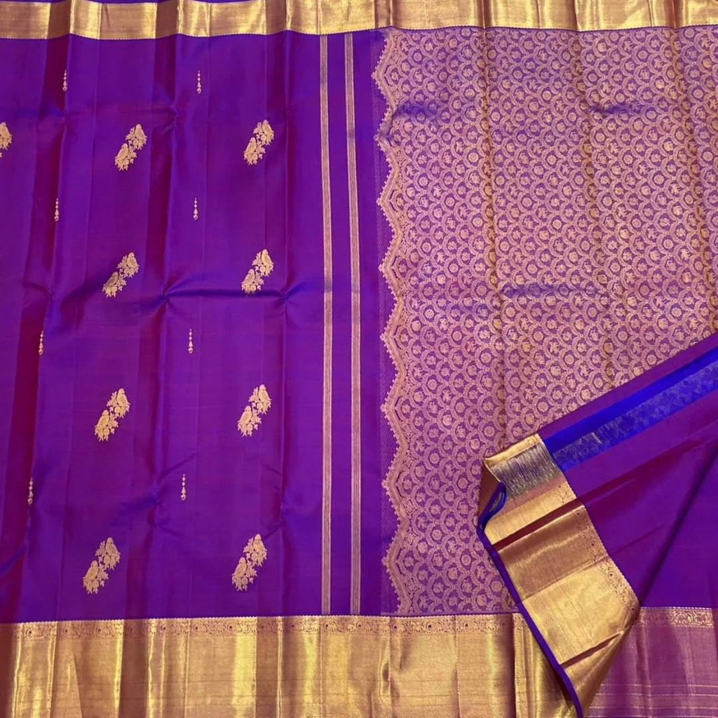 Royal Soft Lichi Silk Saree with Intricate Jacquard Work & Rich Pallu