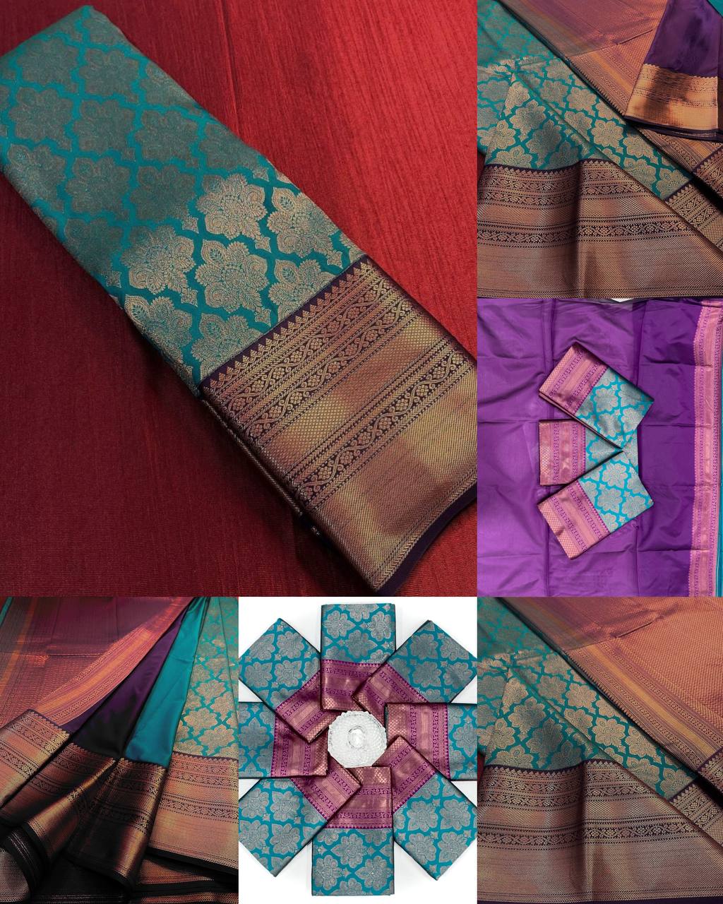 Premium Lichi Silk Saree with Rich Pallu & All-Over Jacquard Weave