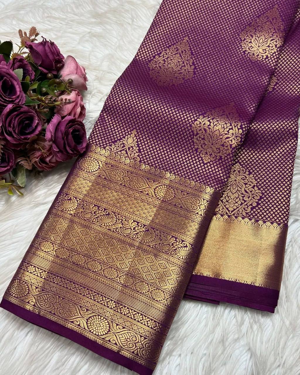 Classic Soft Lichi Silk Saree with Rich Pallu &amp; Jacquard Detailing