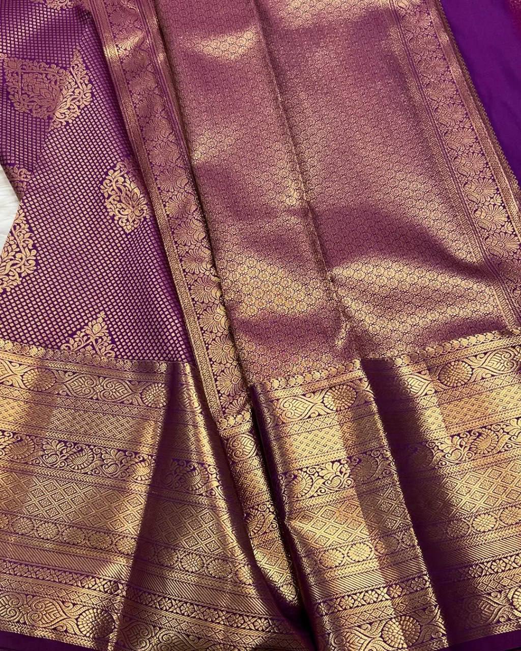 Classic Soft Lichi Silk Saree with Rich Pallu &amp; Jacquard Detailing