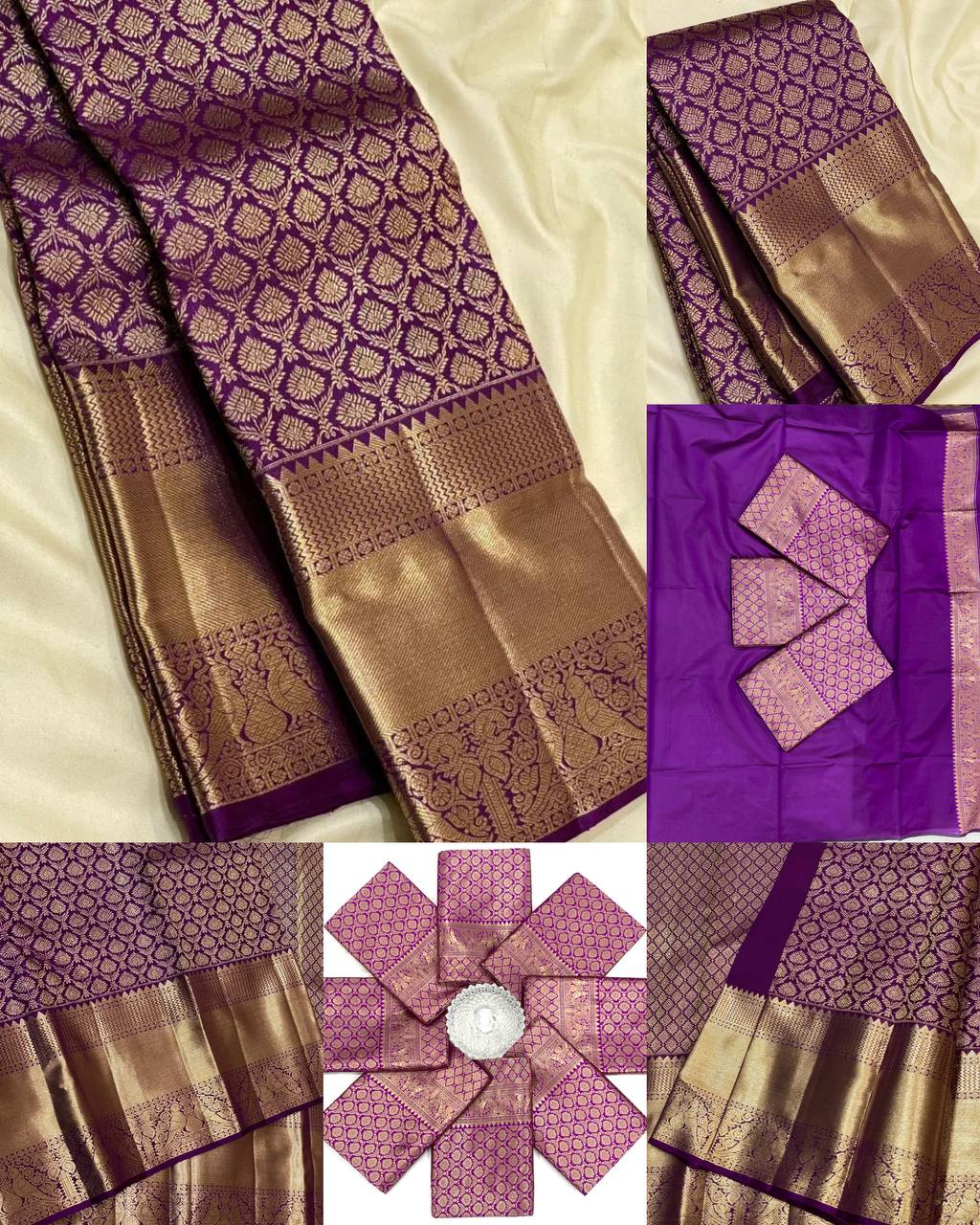 Elegant Soft Lichi Silk Jacquard Saree with Rich Pallu