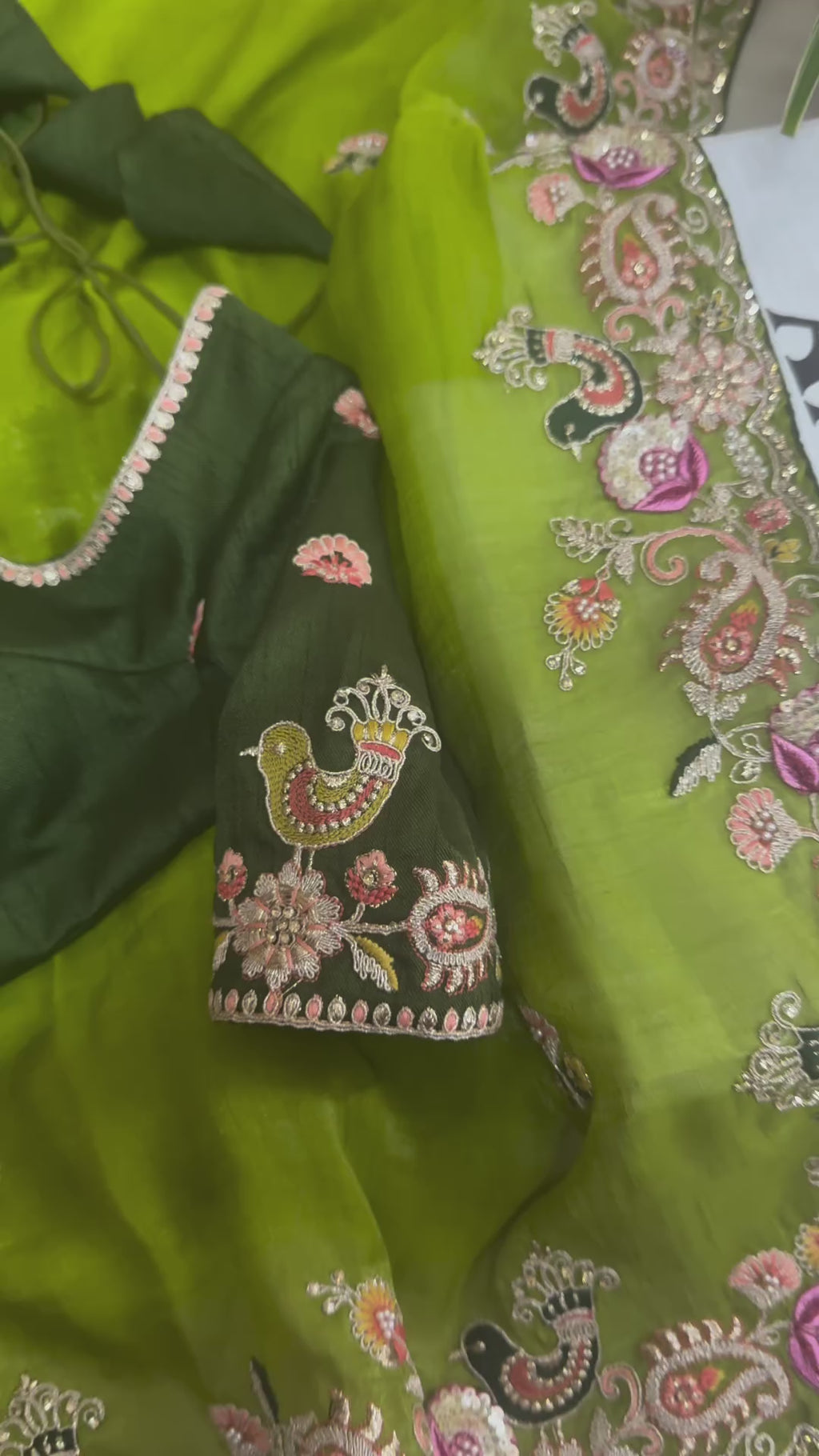 Royal Shimmer Designer Jimmy Choo Silk Saree with Thread & Sequin Work and Tibby Silk Blouse