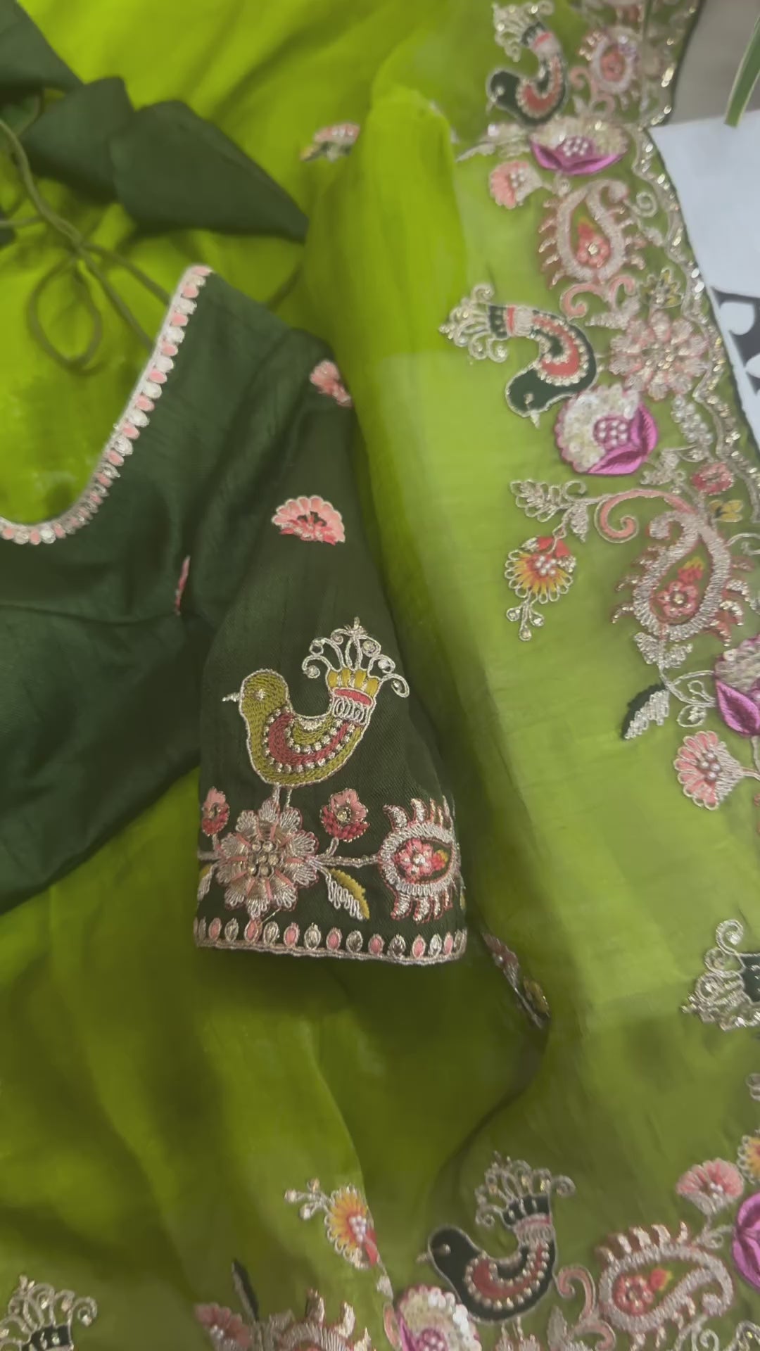 Royal Shimmer Designer Jimmy Choo Silk Saree with Thread & Sequin Work and Tibby Silk Blouse