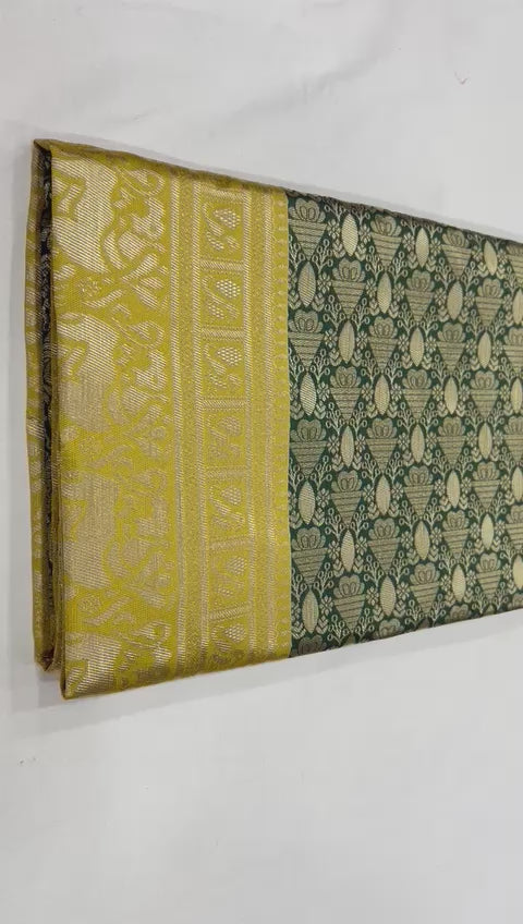 Elegant Soft Lichi Silk Saree with Rich Pallu & Jacquard Work