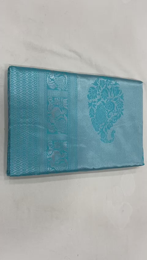 Regal Lichi Aura  Premium Soft Lichi Silk Saree with Rich Pallu & Exclusive All-Over Jacquard Work
