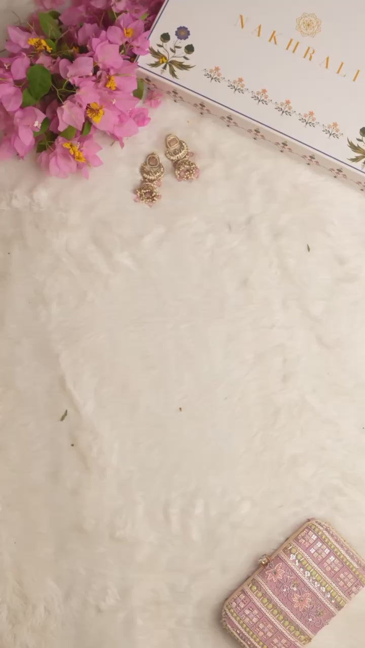 Tibby Silk Designer Saree with Thread & Sequin Work and Fancy Lace