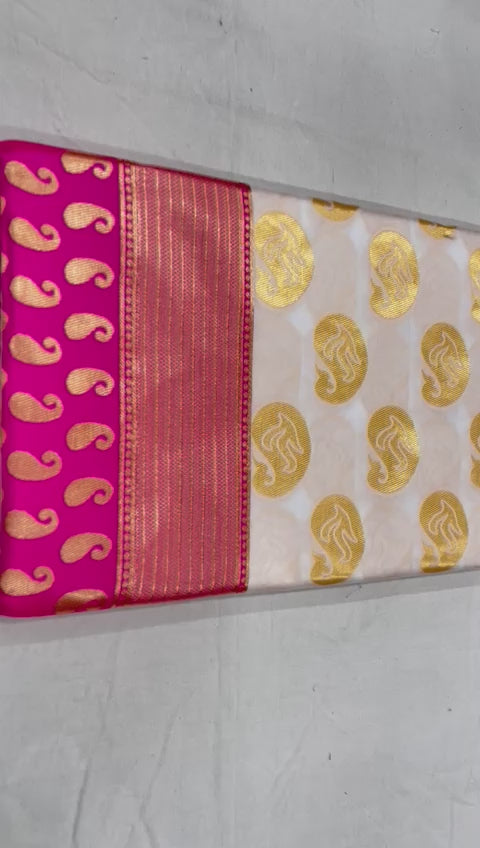 Lichi Silk Majesty Luxurious Soft Lichi Silk Saree with Rich Pallu & Exclusive All-Over Jacquard Work
