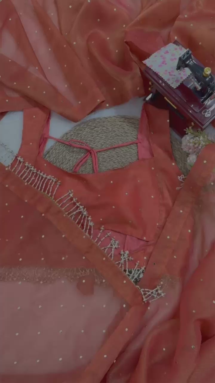 Royal Mukesh Elegance Chimar Tissue Silk Saree with Heavy Fancy Lace & Designer Blouse