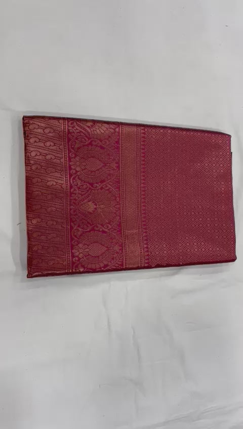 chi Silk Regal Grace  Soft Lichi Silk Saree with Rich Pallu & All-Over Jacquard Work