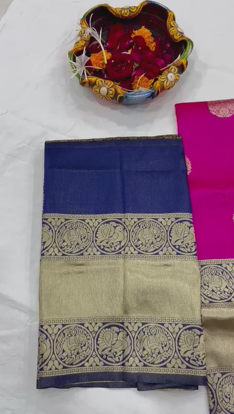 Kanjivaram Zari Lehenga with Banarasi Silk Dupatta & Blouse