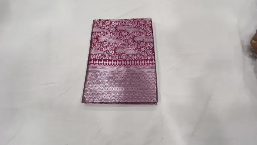 Lichi Silk Royal Charm Soft Lichi Silk Saree with Rich Pallu & All-Over Jacquard Work
