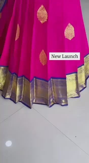 Kanjivaram Zari Lehenga with Banarasi Silk Dupatta & Blouse